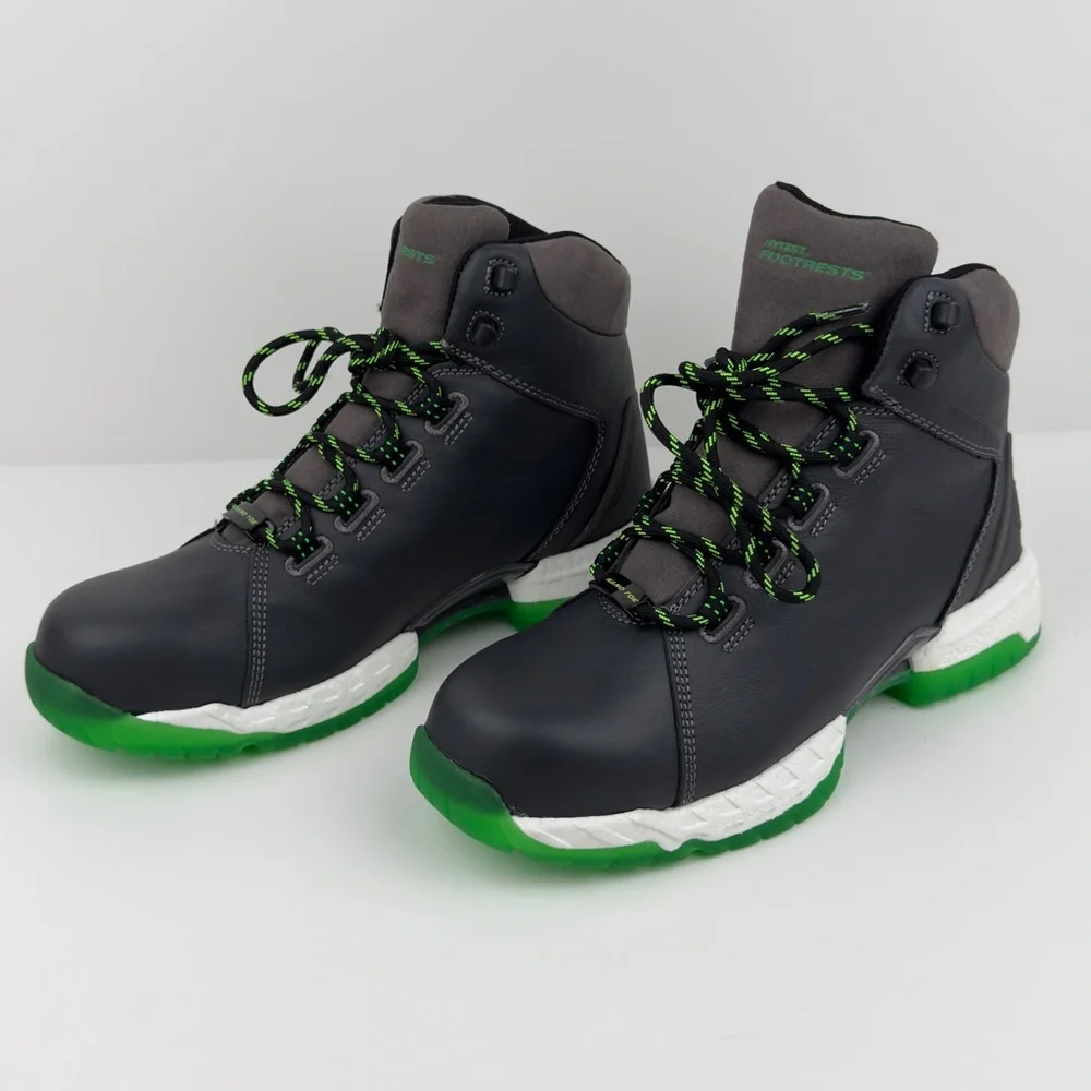 Hytest Black Waterproof Nano Toe Safety Work Boots Men’s 9.5